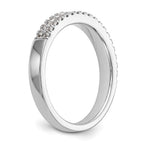 14K White Gold Diamond Band