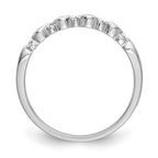 14K White Gold 1/15 carat Diamond Complete Wedding Band