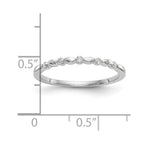 14K White Gold 1/15 carat Diamond Complete Wedding Band