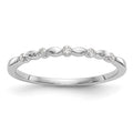 14K White Gold 1/15 carat Diamond Complete Wedding Band