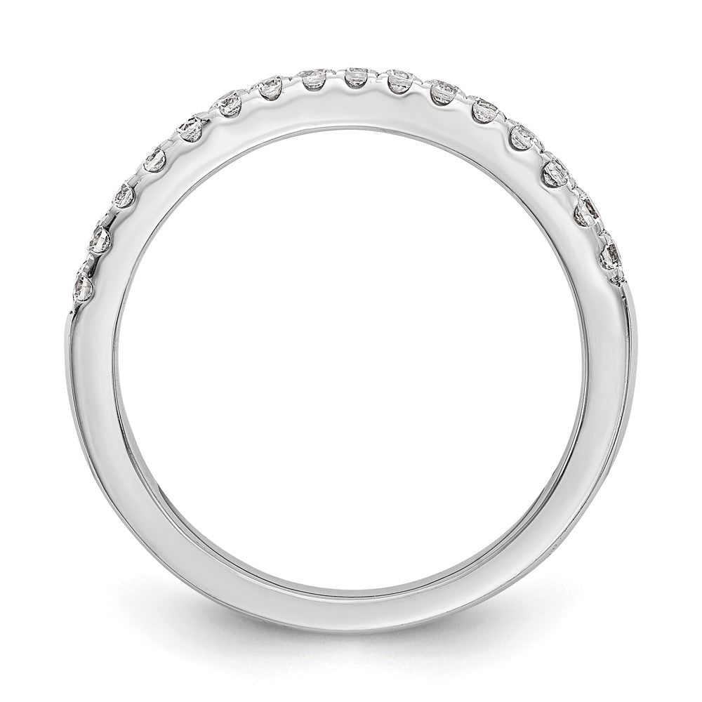 14K White Gold 1/5 carat Diamond Complete Wedding Band