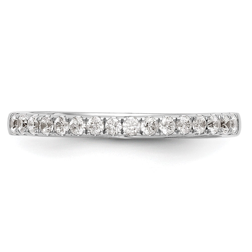 14K White Gold 1/5 carat Diamond Complete Wedding Band