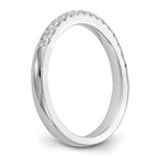 14K White Gold 1/5 carat Diamond Complete Wedding Band