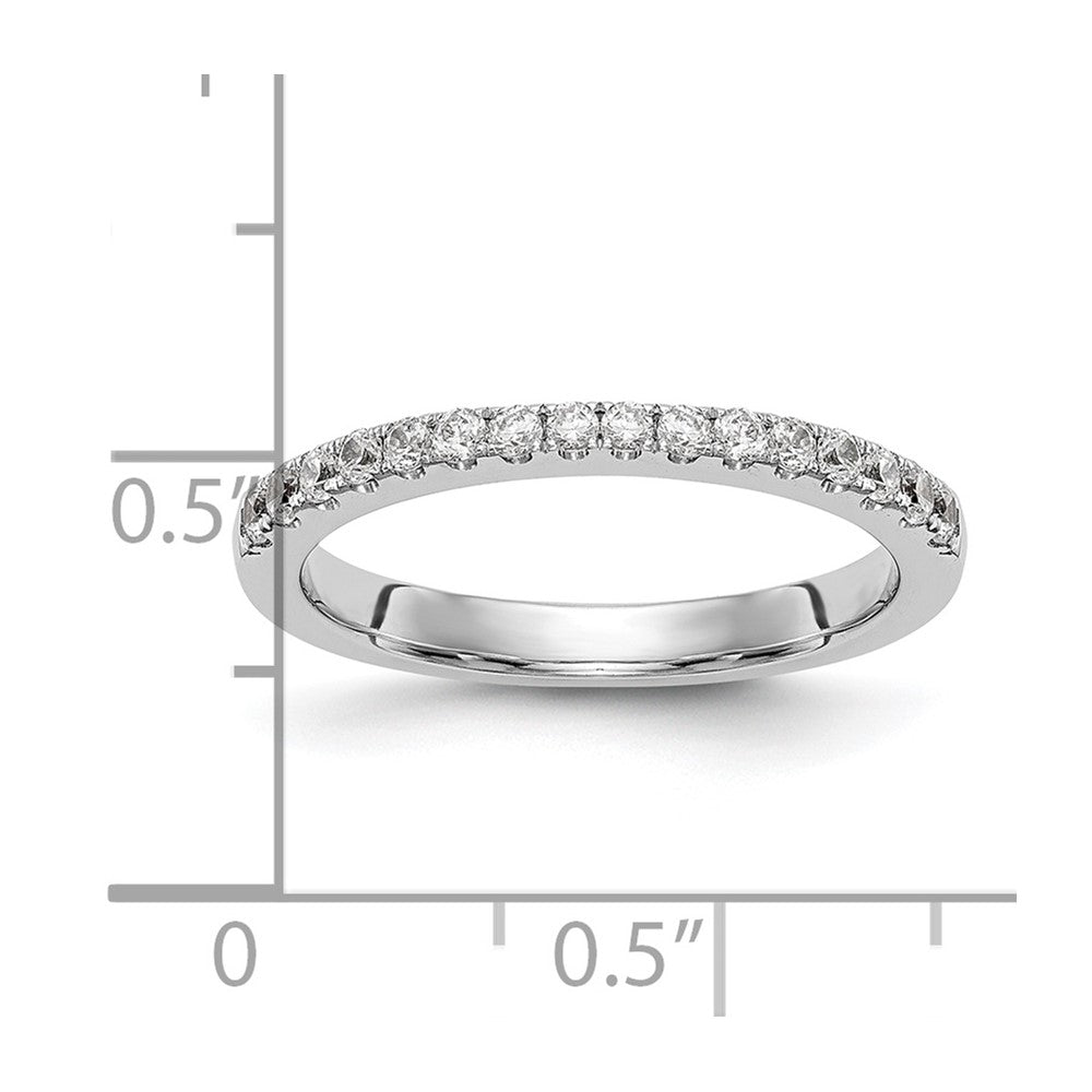 14K White Gold 1/5 carat Diamond Complete Wedding Band