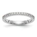 14K White Gold 1/5 carat Diamond Complete Wedding Band