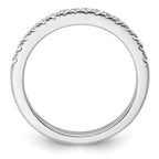 14K White Gold 1/3 carat Diamond Complete Wedding Band