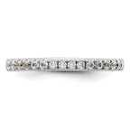 14K White Gold 1/3 carat Diamond Complete Wedding Band