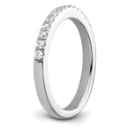 14K White Gold 1/3 carat Diamond Complete Wedding Band