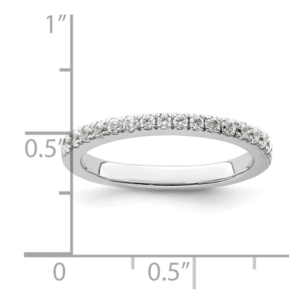 14K White Gold 1/3 carat Diamond Complete Wedding Band