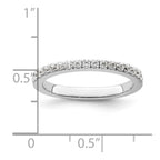 14K White Gold 1/3 carat Diamond Complete Wedding Band