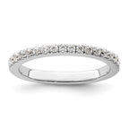 14K White Gold 1/3 carat Diamond Complete Wedding Band