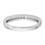 14k White Gold 1/6 carat Lab Grown Diamond VS/SI+ G+ Complete Wedding Band
