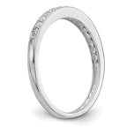 14k White Gold 1/6 carat Lab Grown Diamond VS/SI+ G+ Complete Wedding Band