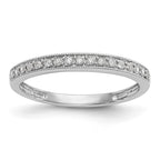 14k White Gold 1/6 carat Lab Grown Diamond VS/SI+ G+ Complete Wedding Band