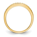 14k 1/6 carat Lab Grown Diamond VS/SI+ G+ Complete Wedding Band