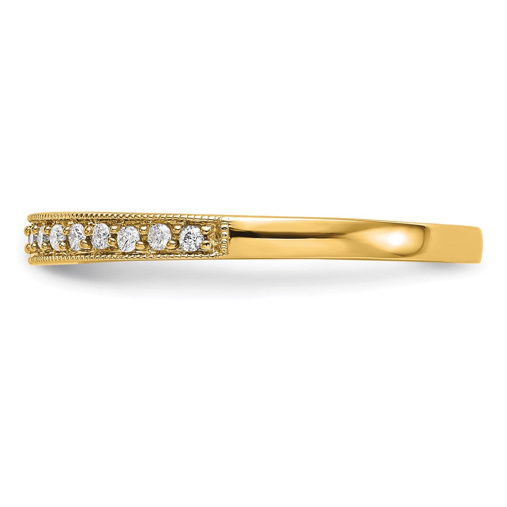 14k 1/6 carat Lab Grown Diamond VS/SI+ G+ Complete Wedding Band