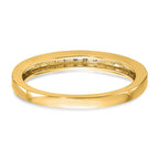 14k 1/6 carat Lab Grown Diamond VS/SI+ G+ Complete Wedding Band