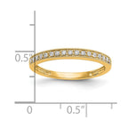 14k 1/6 carat Lab Grown Diamond VS/SI+ G+ Complete Wedding Band