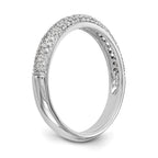 14K White Gold Diamond Band