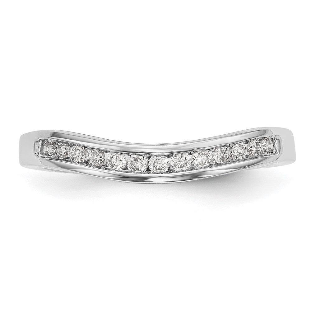 14k White Gold 1/5 carat Lab Grown Diamond VS/SI+ G+ Complete Fashion Band