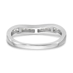 14k White Gold 1/5 carat Lab Grown Diamond VS/SI+ G+ Complete Fashion Band