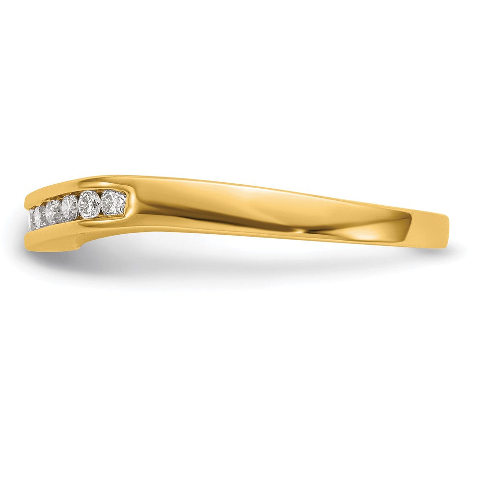 14K Yellow Gold Diamond Band