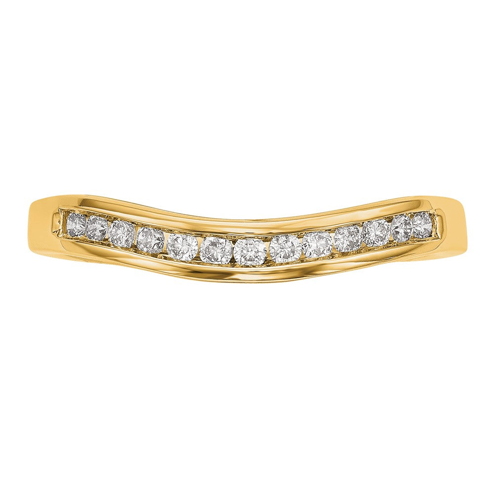 14k 1/5 carat Lab Grown Diamond VS/SI+ G+ Complete Fashion Band