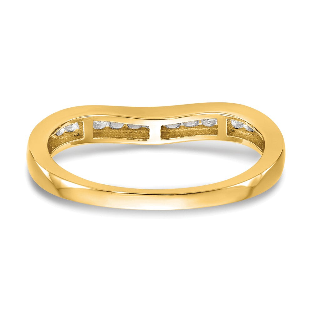 14K Yellow Gold Diamond Band