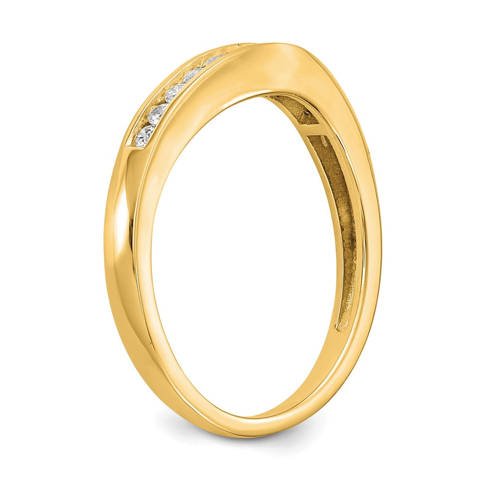 18K yellow Gold Diamond Band