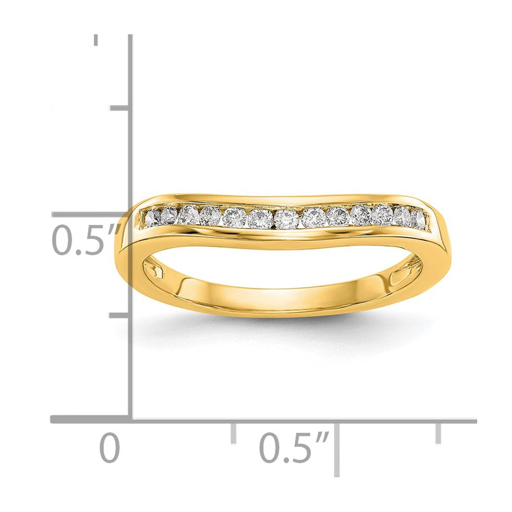 18K yellow Gold Diamond Band