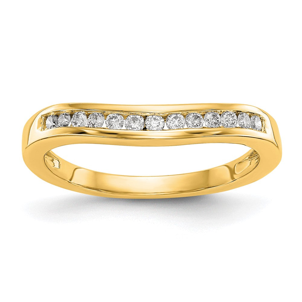 14K Yellow Gold Diamond Band