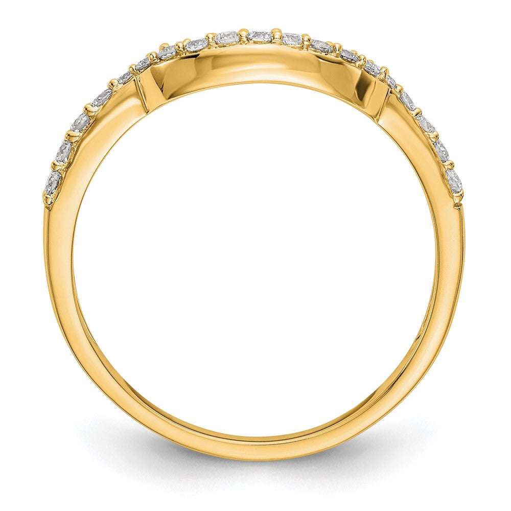 14K Yellow Gold Diamond Band