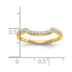 14K Yellow Gold Diamond Band