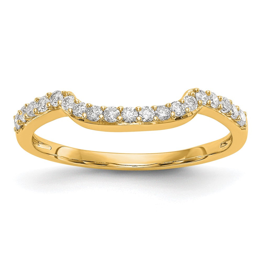 14K Yellow Gold Diamond Band