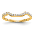 14K Yellow Gold Diamond Band