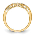 14K Yellow Gold Diamond Band