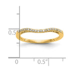 14K Yellow Gold Diamond Band