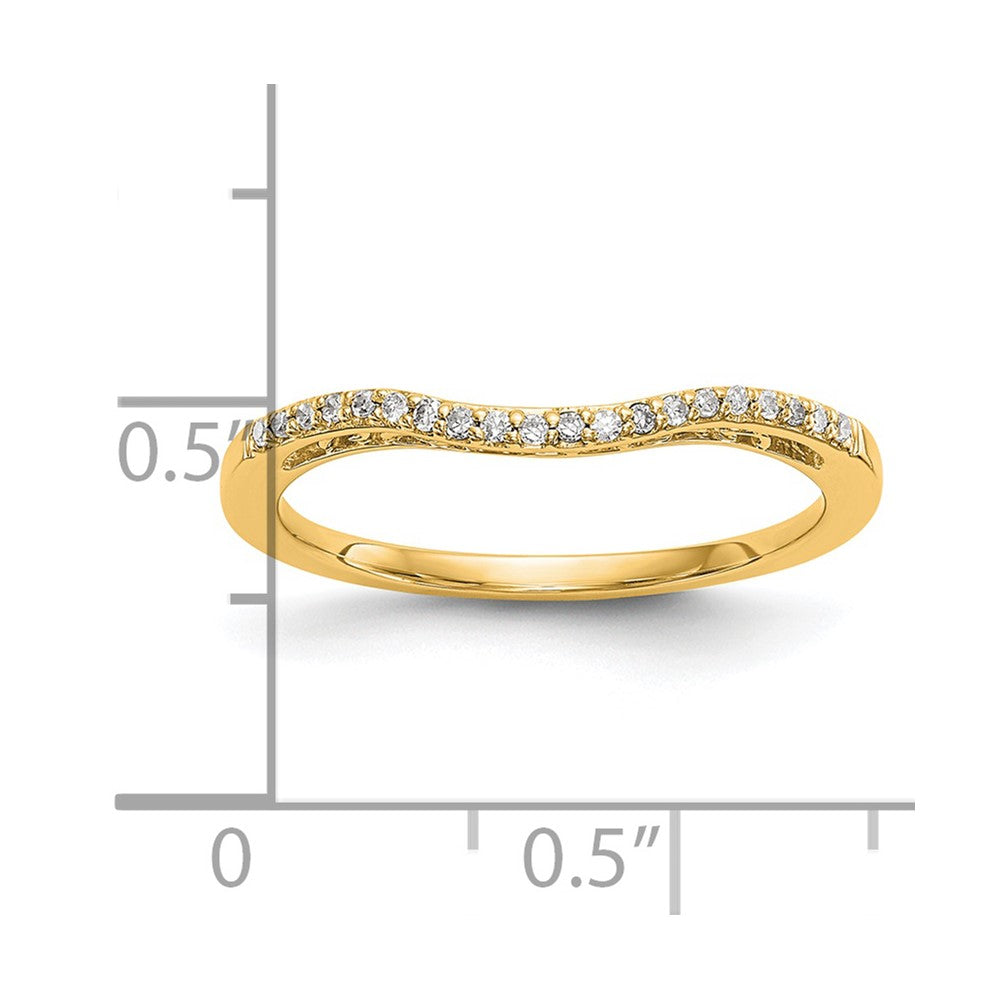 14K Yellow Gold Diamond Band