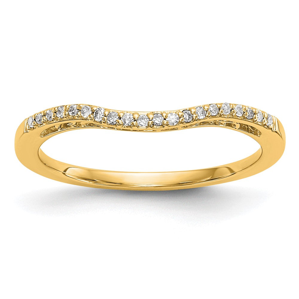 14K Yellow Gold Diamond Band