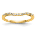 14K Yellow Gold Diamond Band