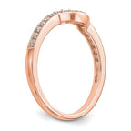 14K Rose Gold Diamond Band