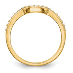 14K Yellow Gold Diamond Band