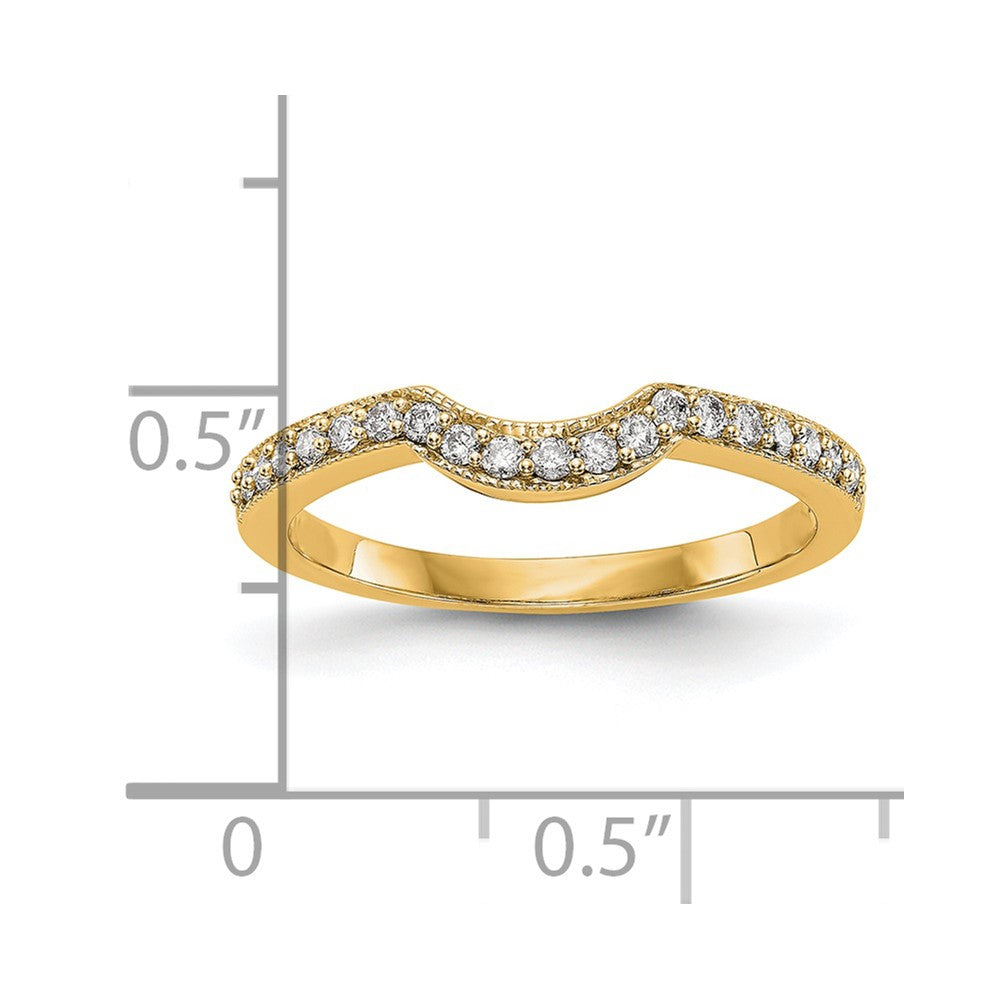 14K Yellow Gold Diamond Band