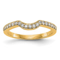 14K Yellow Gold Diamond Band