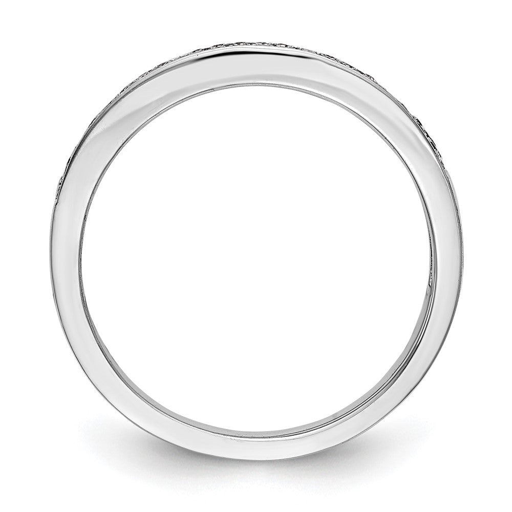14K White Gold Micro Pave Diamond Band