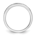 14K White Gold Micro Pave Diamond Band