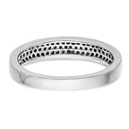 14K White Gold Micro Pave Diamond Band