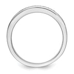 14K White Gold Micro Pave Diamond Band