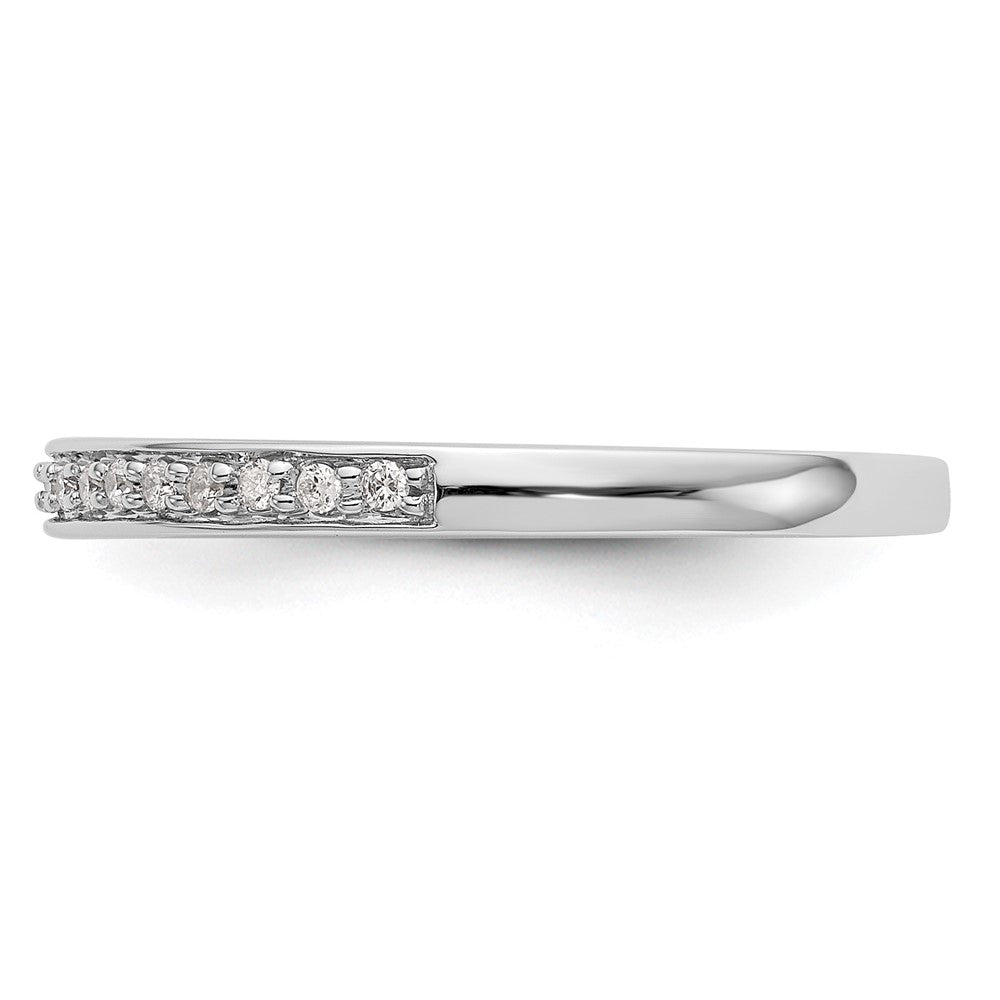 14K White Gold 1/8 carat Complete Diamond Band