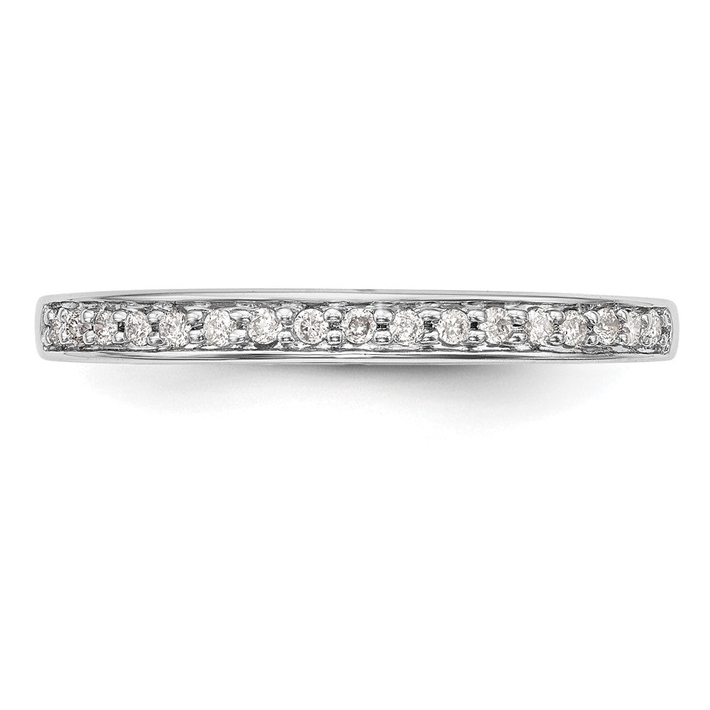 14K White Gold 1/8 carat Complete Diamond Band